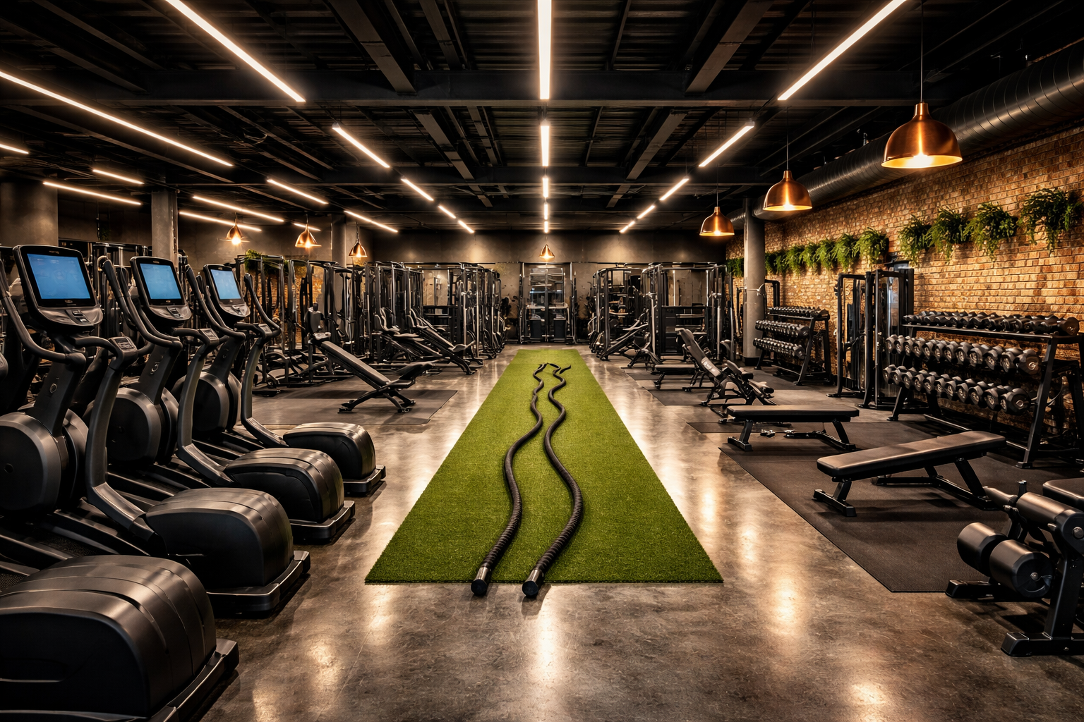 Vista general del área de entrenamiento